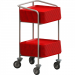 Carro portabandejas 2 niveles